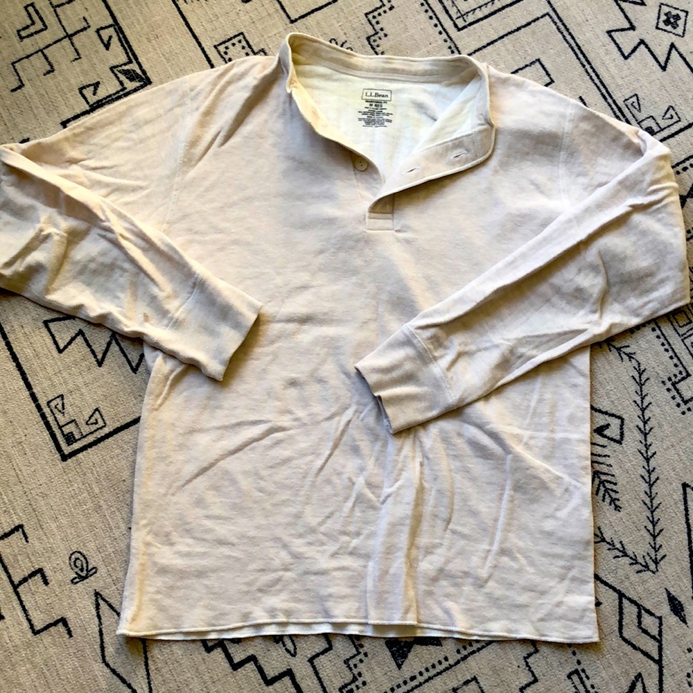 LL Bean Henley Shirt US M